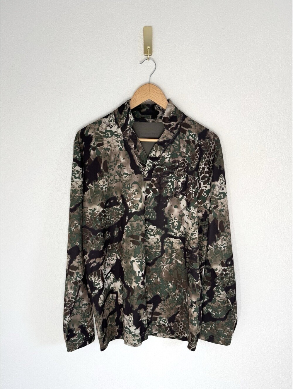 Kryptek Long Sleeve Tactical Rugby Shirt Ranger Green Size Large Army Concealed